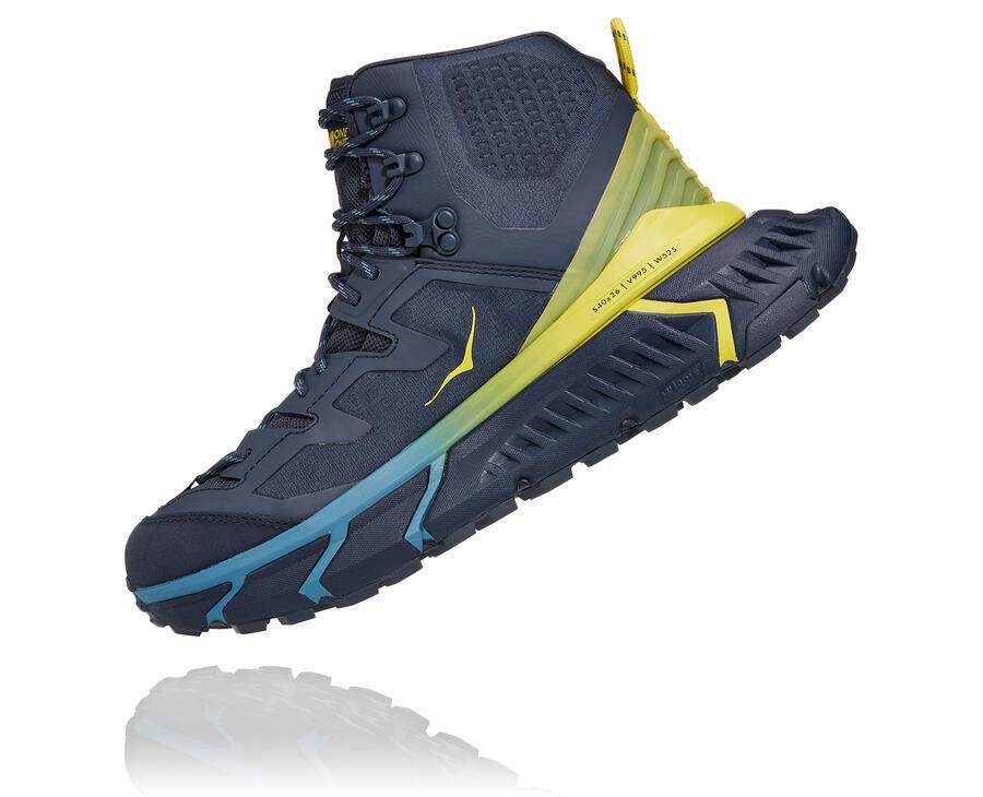 Hoka One One スニーカー メンズ 青 - Tennine ゴアテックスをハイキング - ZI5127394